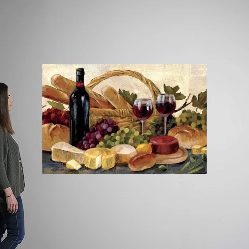 Vista 2 de GREATBIGCANVAS Póster de vino toscano sin marco