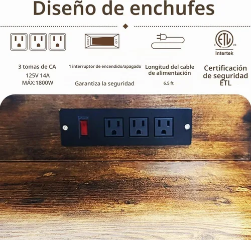 Vista 9 de COCOLUCKY Soporte de tablero de clavijas para nevera mini de 4 niveles con almacenamiento, gabinete para nevera mini con toma de corriente, estante