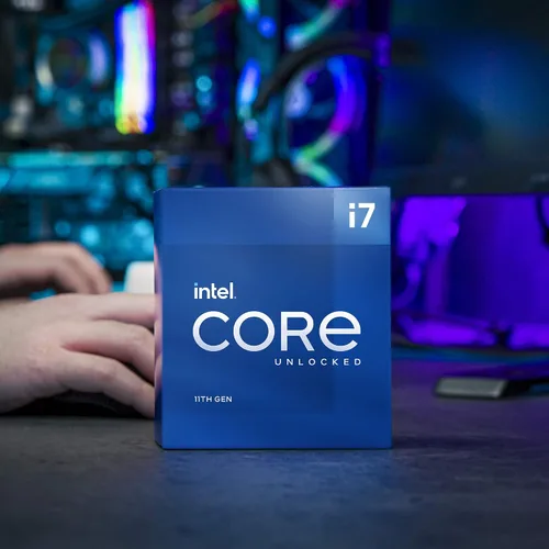 Vista 7 de Procesador Intel Core i7-11700K para equipos de escritorio + combo de placa madre GIGABYTE