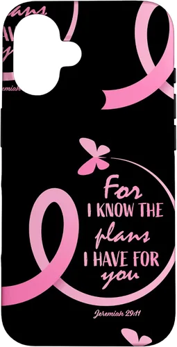 Vista 32 de Breast Cancer Gifts Women Mom Jeremiah 29 11 Butterfly Phone Case for iPhone 17