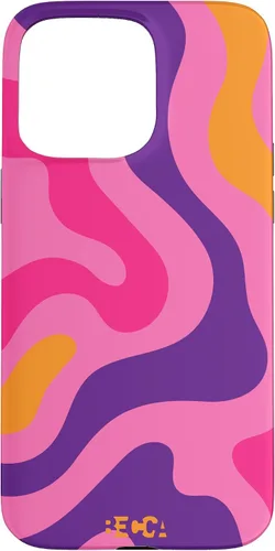 Vista 31 de Retro Liquid Swirl Groovy Abstract Pattern Wave Purple Phone Case for iPhone 17
