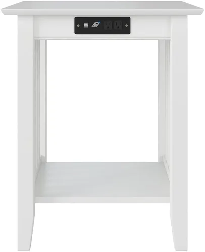 Vista 8 de AFI, Mission - Soporte para impresora con estación de carga, color blanco
