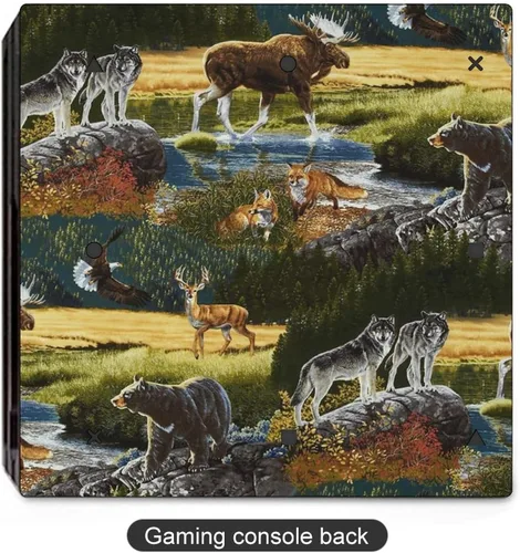 Vista 4 de Mountain Wildlife Nature Bear - Calcomanías protectoras compatibles con el controlador de consola original PS4 Slim PS4 Pro