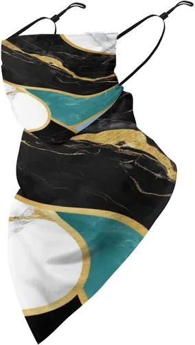Vista 23 de Bufanda reutilizable con protección solar UV para las orejas, bandana reutilizable para la cara Color985