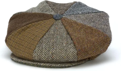 Vista 3 de Hanna Hats Gorra Donegal Tweed de 8 piezas para hombre