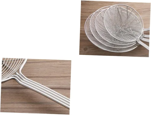 Vista 4 de Colador de malla de alambre de acero inoxidable, colador de filtro de aceite de cocina, colador de grasa para colador, tamiz de alimentos