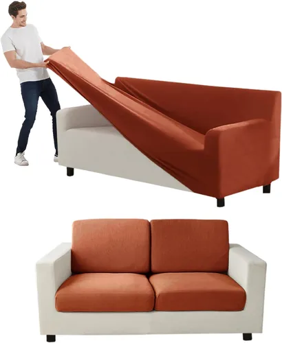 Vista 99 de Funda para Sofá de Terciopelo, Fundas Elásticas para Sofá para Funda Principal Separada/Respaldos y Cojines de Asiento, Funda para Sofá, para Fundas