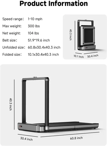 Vista 6 de WALKINGPAD X Series Folding Treadmills for Home, Smart Vertical Fold, LED Display, No Assembly