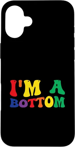 Vista 23 de Funny Gay Pride Rainbow Flag I'm A Bottom Case for iPhone 16