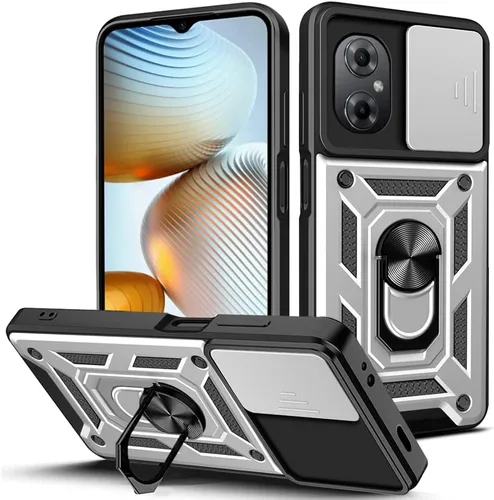 Vista 19 de Compatible con Tecno Camon 18P Bracket Shell, Slide Camera Lens Cover Case Azul