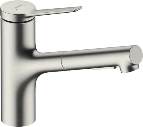 Vista 6 de hansgrohe Zesis Grifo de cocina monocontrol cromado, llaves de cocina con pulverizador extraíble, llave para fregadero de cocina, cromado 74810001