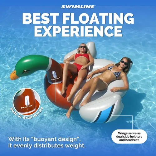 Vista 3 de SWIMLINE Original Giant Inflatable Pool Float Floatie Ride-On