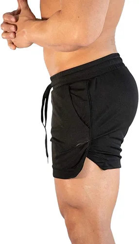 Vista 2 de CEHT Pantalones cortos deportivos para hombre de secado rápido culturismo pantalones cortos de entrenamiento para hombre pantalones cortos