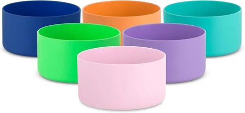 Vista 8 de koodee Funda protectora de silicona para Hydro Flask de 12 onzas, accesorios para botellas de agua deportivas, funda inferior antideslizante