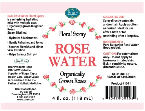 Vista 5 de Baar Spray floral de agua de rosas búlgara