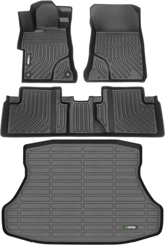 Vista 62 de HAFIDI® - Tapetes para auto con almacenamiento debajo del asiento, para todo clima, antideslizantes, de elastómero termoplástico, para la primera