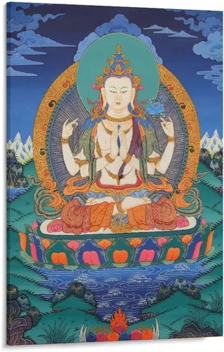 Vista 23 de Póster artístico con texto en inglés «Lord Shiva And His Family» («Lord Shiva And His Family») - Póster decorativo moderno para decorar la pared