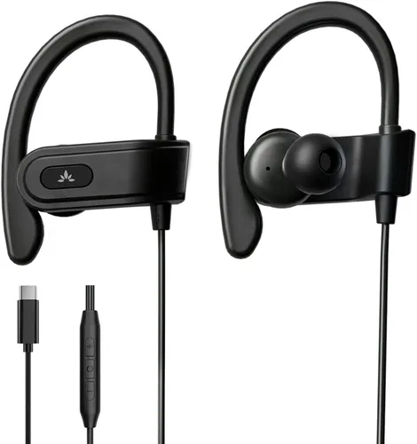 Vista 7 de Avantree E171 - Auriculares con cable AUX de 3.5mm con micrófono y control de volumen en línea, compatibles con auriculares con cable tradicionales