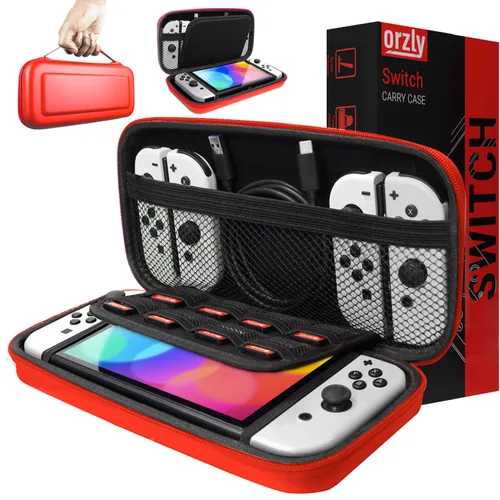 Vista 26 de Orzly Carry Case for Nintendo Switch Lite - Portable Travel Carry Case with storage for Switch Lite Games & Accessories [Solid Black]