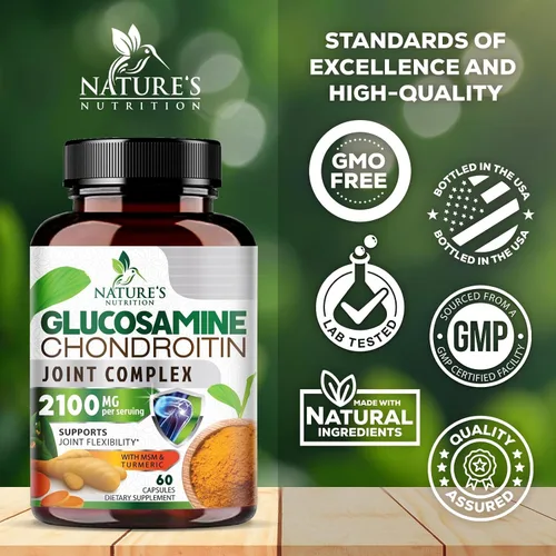 Vista 4 de Glucosamina Condroitina MSM 2100mg - Suplemento de apoyo articular de 3 veces fuerza para movilidad articular y comodidad para hombres y mujeres