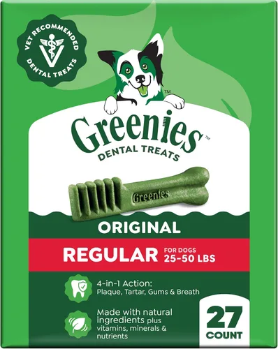 Vista 13 de Greenies - Golosinas dentales regulares para perros, sabor original de pollo, 3