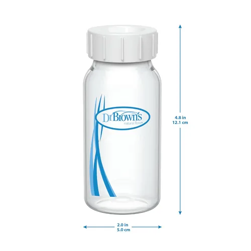 Vista 11 de Dr. Brown's Botellas de recolección de leche materna con tapas de almacenamiento, compatibles con extractores de leche, recolecta, almacena