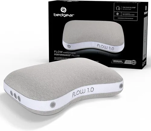 Vista 12 de Bedgear Flow Cuddle - Almohada curvada – Tamaño 0.0 – Almohada transpirable para dormir de lado – Almohada de cama suave – Funda hipoalergénica