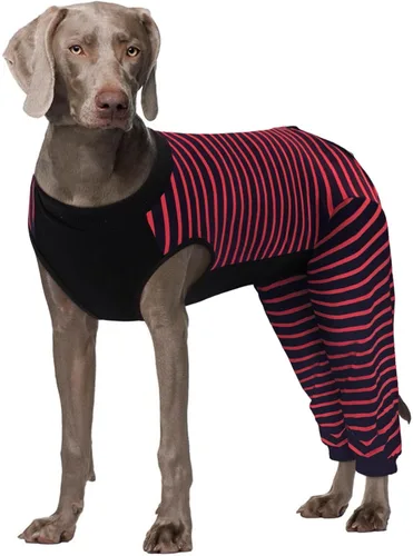 Vista 37 de Kuoser Traje de Cirugía para Perro Hembra Esterilización Macho Castración, Manga de Pierna de Perro para Dejar de Lamer Enterizo Suave para Perro