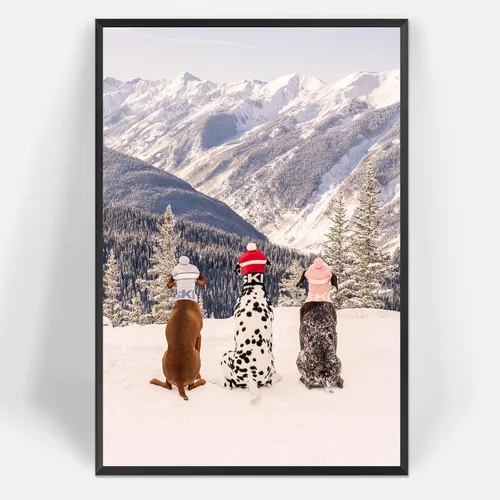 Vista 10 de Pósteres de Lona de Acción de Esquí Geniales y Modernos Arte de Pared de Deportes Extremos de Invierno Escena de Nieve Preppy Impresiones de Esquí
