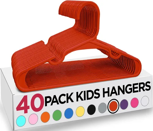 Vista 63 de Utopia Home Paquete de 20 Perchas para Niños - Perchas de Plástico para Bebé de 11.5 Pulgadas para Armario - Perchas para Niños para Ropa y Percha