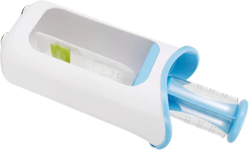 Vista 3 de Oumefar Exprimidor de puré de frutas con 10 bolsas de compresión DIY Squeeze Station para alimentos (azul)