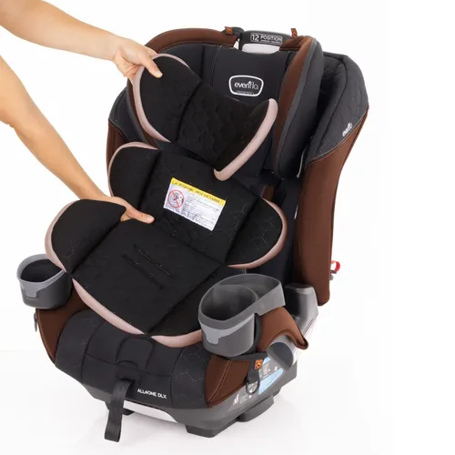 Vista 5 de Evenflo EveryFit/All4One - Asiento convertible 3 en 1 para automóvil con funda de limpieza rápida (marrón Belmont)