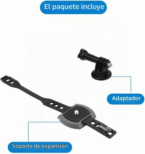 Vista 6 de Hanatora Soporte de montaje de expansión de cámara con adaptador para DJI Mini/Mavic Drone, accesorios de soporte de conector de cámaras deportivas