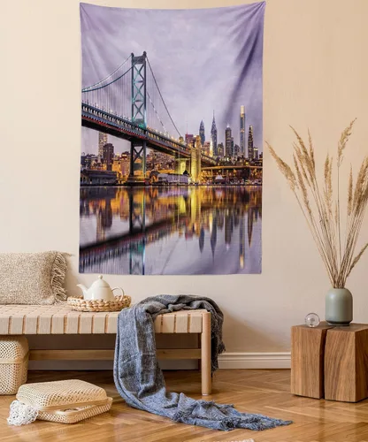 Vista 11 de Lunarable Tapiz mexicano, tema de cultura latinoamericana, sombrero de paja, manta de serape de Maracas, decoración de tela para colgar en la pared