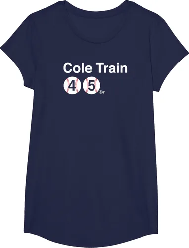 Vista 4 de Gerrit Cole - Bronx Cole Train - Camiseta de béisbol de Nueva York, Azul / Patchwork, S