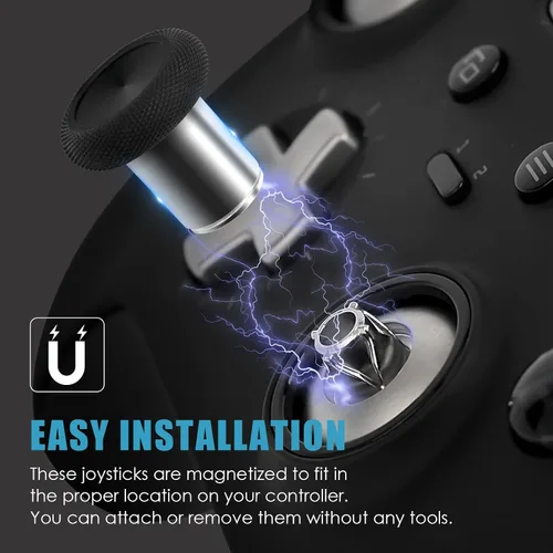 Vista 6 de TOMSIN Palillos de repuesto 6 en 1, intercambian joysticks magnéticos para Xbox One Elite Controller Series 1