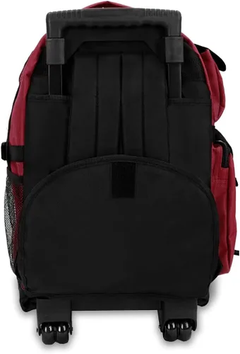 Vista 4 de Everest DeluxeMochila con ruedas., Burgundy), 5045WH-BURGGRYBK
