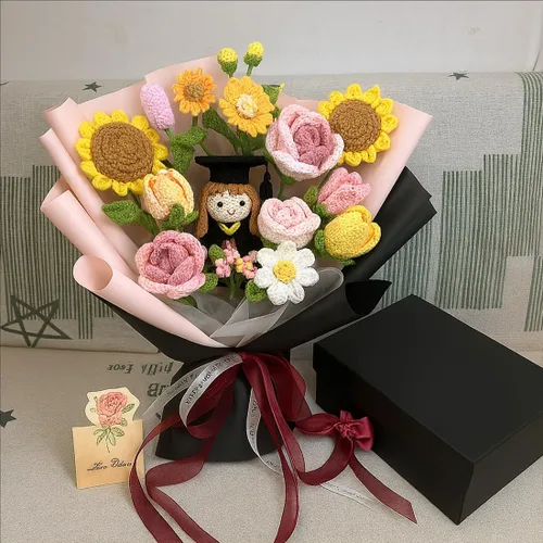Vista 6 de Caja de regalo mediana negra con tapa, cinta, bolsa de regalo y tarjeta de felicitación, 9.4 x 7 x 3 pulgadas, cierre magnético, ideal