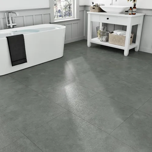 Vista 2 de WESTICK Azulejo de mármol gris para piso de baño impermeable