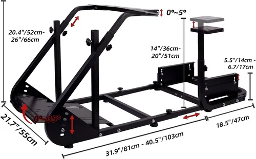 Vista 2 de Marada G920 - Soporte para ruedas G27 G25 G29 y G920 no incluido Acero G920