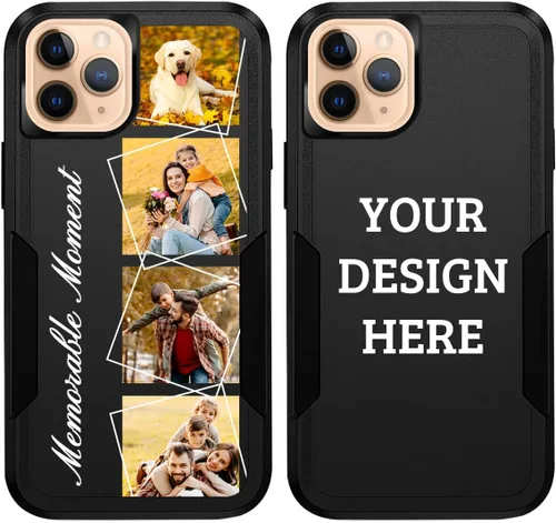 Vista 16 de Fundas de teléfono personalizadas con múltiples imágenes para iPhone 11 Pro Max, imágenes personalizadas, protección contra caídas, cuerpo completo