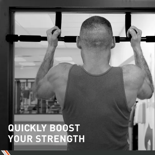 Vista 6 de Body Sport Barra de dominadas 3 en 1 para puerta, barra de entrenamiento de fitness para la parte superior del cuerpo, límite máximo de 300 libras