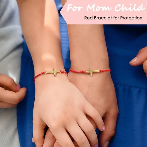 Vista 4 de Juego de pulseras Me&Hz de promesa de girasolcruzcorazónbrújula para parejas, amigos, madre e hija, mejores amigos o como regalo para niñas