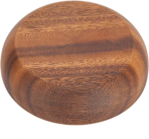 Vista 8 de plplaaoo Ensaladera, cuenco de madera, cuencos para servir, cuenco de madera para servir ensalada, cuenco de madera para ensalada, alimentos, frutas