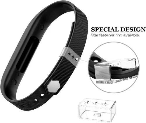 Vista 3 de Compatible con correas Flex 2, repuesto para Flex 2, accesorios deportivos, correa de silicona suave con cierre de cierre para reloj Flex 2, correa
