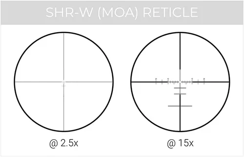 Vista 8 de Maven RS.1-2.5 - Alcance de rifle de caza FFP de 15X44 mm (negro, SHR-W (MOA))