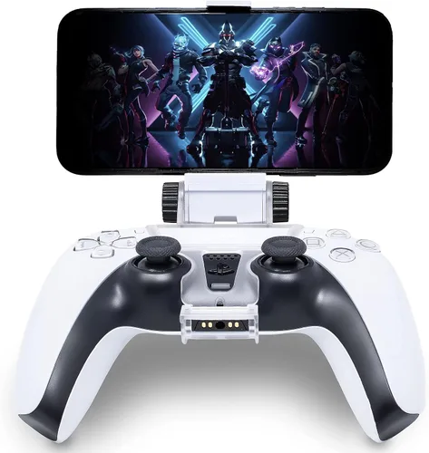 Vista 3 de ADZ PS5 controlador de teléfono soporte abrazadera clip inteligente para PS5 Dualsense controlador perfecto para PS Remote Play