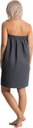 Vista 39 de Robe Direct Quick Dry, Lightweight Waffle Spa/Bath Wrap with Adjustable Closure & Elastic Top