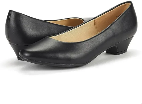 Vista 3 de Dream Pairs - Zapatos de tacón alto Mila Low Chunky para mujer