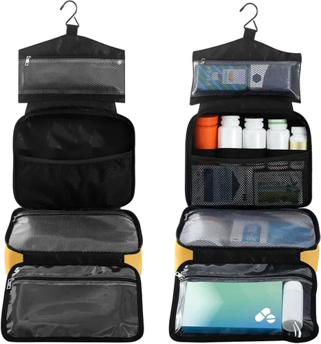 Vista 3 de Naanle Bolsa organizadora de píldoras personalizada con foto, botella de píldoras de viaje, organizador de medicamentos, bolsa de medicamentos